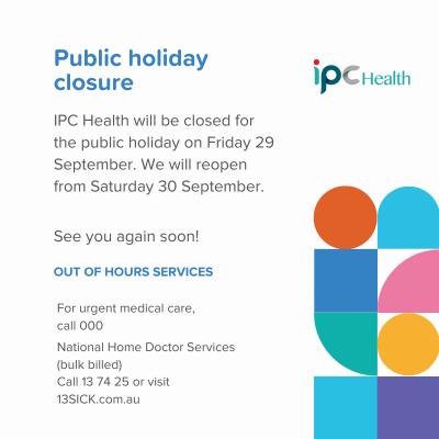 Image news Public holiday closure poster Sept23
